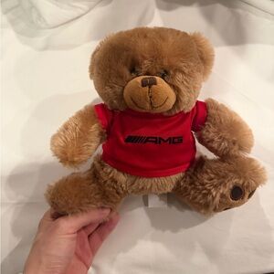 Mercedes AMG Brown Teddy Bear with Red Shirt
